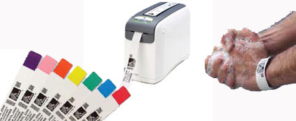 HC100腕带条码打印机与条码腕带标签
