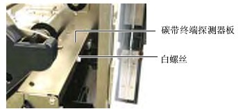 卸下碳带终端探测器板