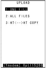 UPLOAD菜单