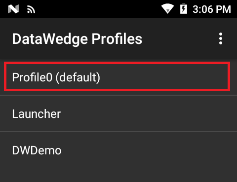 DataWedge Profile0