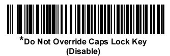 Do Not Override Caps Lock Key Disable